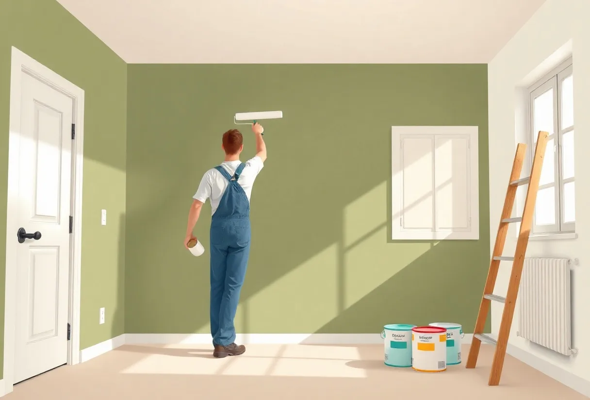 Peintre Mennecy 91540 en intervention sur un chantier